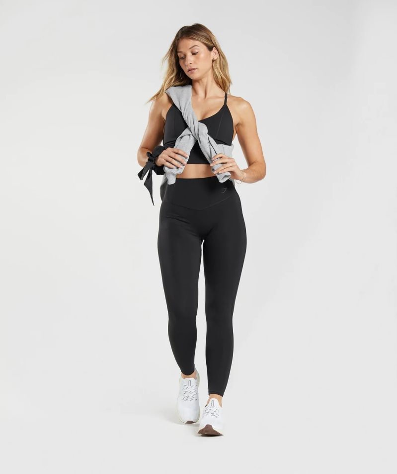 Women's Gymshark Elevate Leggings Black | NZ 1CQFNV